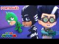 PJ Masks Vs. Vilões Unidos🦎 PJ Masks em Português episódios completos 🦸 Desenhos animados