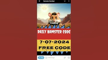 Hamster Kombat Daily Cipher 1,000,000 Code Claim // 7/07/2024 . #hamsterkombat  #dailycipher #shorts