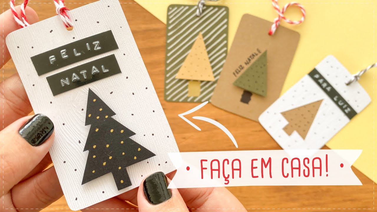 TAGS CRIATIVAS DE NATAL PARA DECORAÇÃO DE PRESENTES | COMO FAZER?