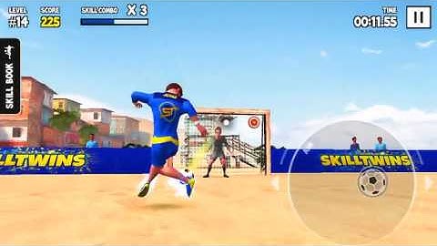 Watch how I scored 801 points on my Level 14 Skill Run! #skilltwinsfootballgame @SkillTwins