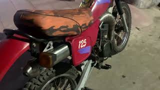 Suzuki TS 125 ER exhaust sound with FRC muffler