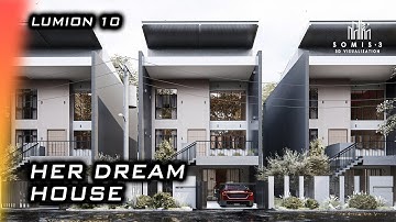 Her Modern Dream House + LUMION 10 | 3D Rendering & Animation