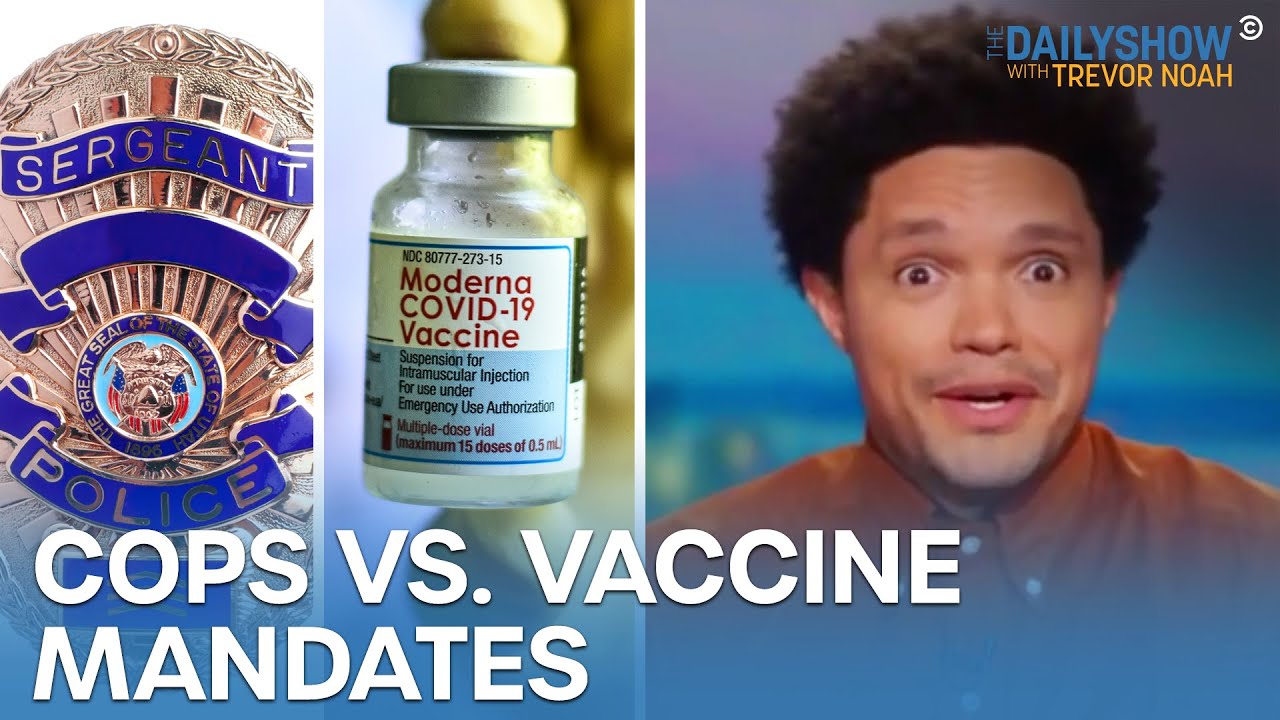 Cops and Firefighters Refuse to Comply with Vaccine Mandates | The Daily Show