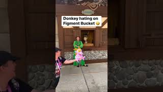 Donkey Hating on Figment Popcorn Bucket 😂