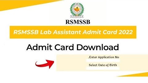 lab assistant exam 2022 admit kese downolod kre