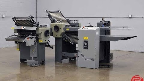 Baum 2020 Pile Feed Paper Folder with 8 Page Unit