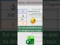 Suites numériques décroissantes avec Excel
