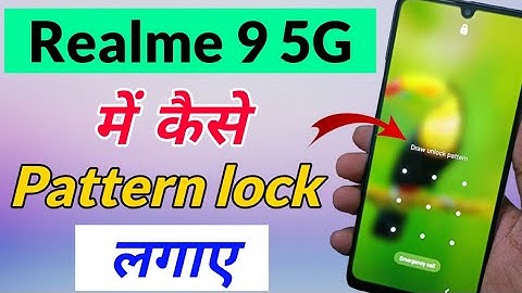 Realme 9 5g me Pattern lock kaise lagaye | how to set Pattern lock in Realme 9 5g