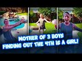 Mother of 3 boys finds out 4th is a girl | Best Pregnancy Announcements!
