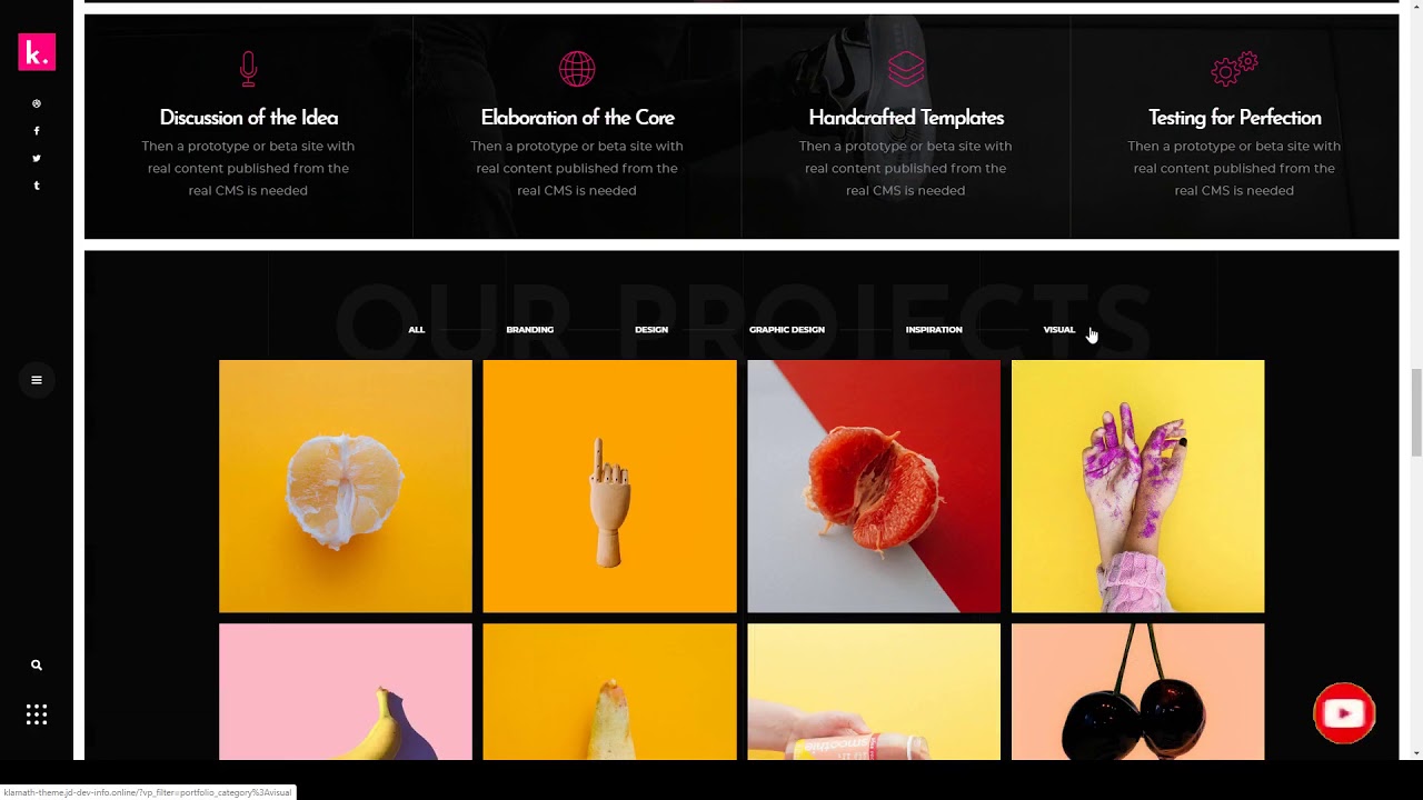 Karen - Multipurpose Creative Portfolio WordPress Theme - YouTube