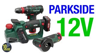 Parkside 12v Planer, Mini Grinder, Drill/driver [Video 529]