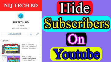 How To Hide Subscribers On Youtube In Beginner?