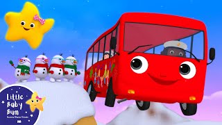 christmas wheels on the bus sing along little baby bum new nursery rhymes for kids