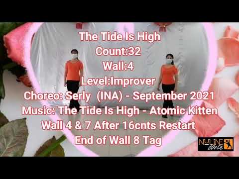 The Tide Is High Linedance Demo by Adeline Cheng & Mei Ling (Nuline Dance Malaysia) #adelinecheng