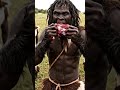 "Eating raw meat by prehistoric savages.🥩🥩🥩"