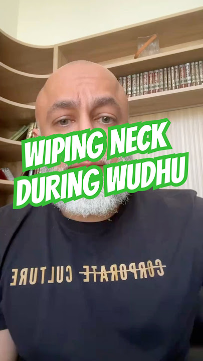Wiping neck during wudhu #farishammadi