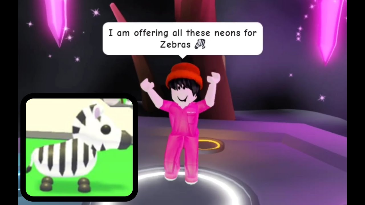 my offer for ZEBRA in adopt me🐏😋 YouTube