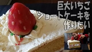 【ホームメイド最大級】 巨大 いちご ショートケーキ を作りたい