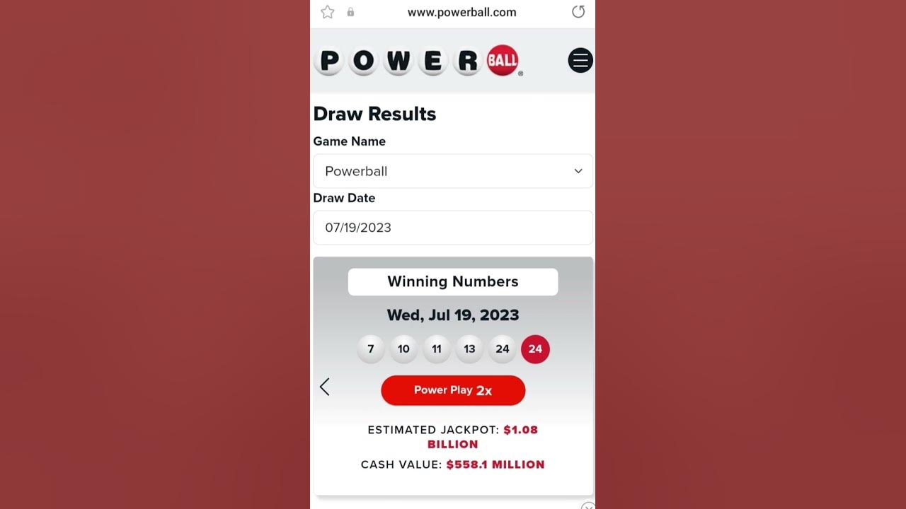 Powerball Winning Numbers July 19 2023 billionaire lucky money 