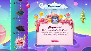 Candy Crush Saga Popsicle Planet first place 1880 colors bombs screenshot 3