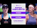 Angelique Kerber vs. Petra Kvitova | 2021 Cincinnati Quarterfinal | WTA Match Highlights