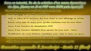 Formation apprendre le JavaScript - Partie 11/11