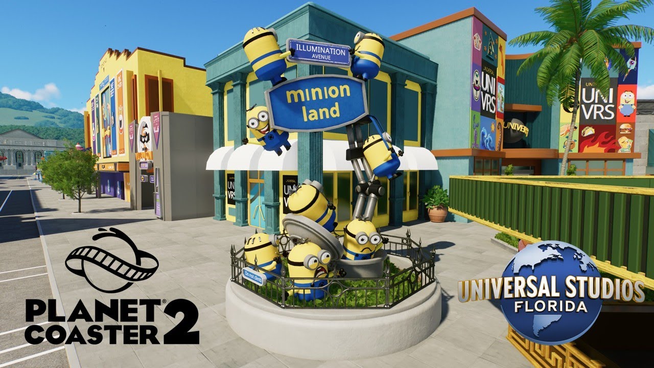 Minions Land, Universal Orlando, Planet Coaster 2 recreation