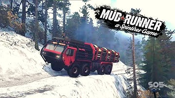 Huntsman 2 Delivered Logs through Extreme Roads || Map - Edgewater || Mud runner Mod || Gameplay