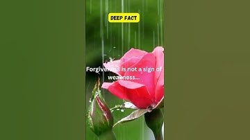 Forgiveness is not a sign of weakness #video #facts#shorts