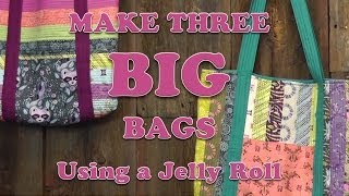 One jelly roll, two totes : r/quilting