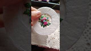 Создание броши с вышивкой. #вышивка #украшения #ручнаяробота #embroidery #boho