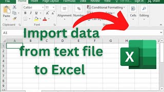Import Data from a text file to Excel |**TechLearning_Hub: Learn Excel**|
