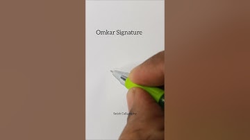 Omkar Signature #signature @Satish.Calligraphy