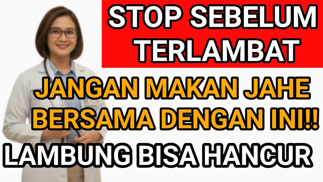 AWAS BAHAYA FATAL !! Jangan Pernah Campur Jahe dengan 3 Hal Ini, Bisa Picu Asam Lambung Parah