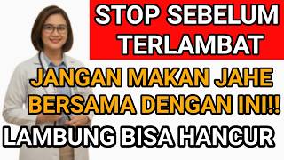 AWAS BAHAYA FATAL !! Jangan Pernah Campur Jahe dengan 3 Hal Ini, Bisa Picu Asam Lambung Parah