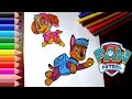 Paw Patrol Coloring Pages for kids // Paw Patrol Coloring Book Pages fun