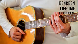 BenampBen Lifetime EASY Guitar Tutorial With Chords Lyrics