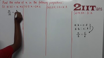 Ratio & Proportion Ex7.2 Q1 Class X ICSE | IIT JEE