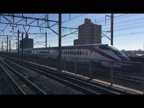【つばさ・やまびこ の れんけつ】山形新幹線 E3系 + 東北新幹線 E2系@上野〜大宮（埼京線 戸田公園駅）