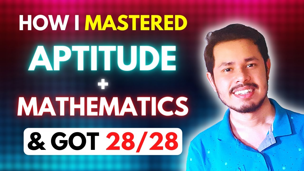 Best Strategy to get FULL marks in Aptitude & Engg Mathematics | GATE ...