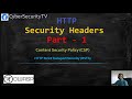 HTTP Security Headers | Part 01