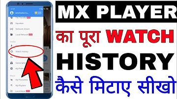 MX Player ka watch pura history kaise mitaye।। MX player ka watch history kaise delete kare