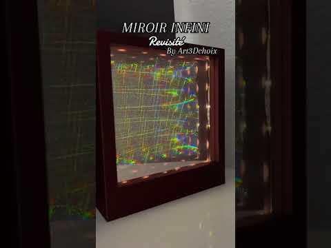 Infinity Mirror  🖤💢🖤 MIROIR INIFINI réalisé en impression 3D 🖤💢🖤 #art3dchoix #bambulab