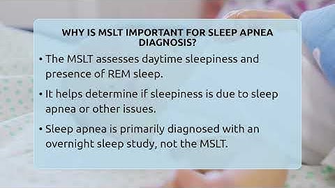 Why Is MSLT Important For Sleep Apnea Diagnosis? - Sleep Apnea Support Network