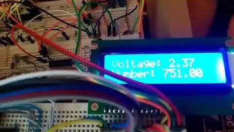 ADC we display the voltage on the LCD