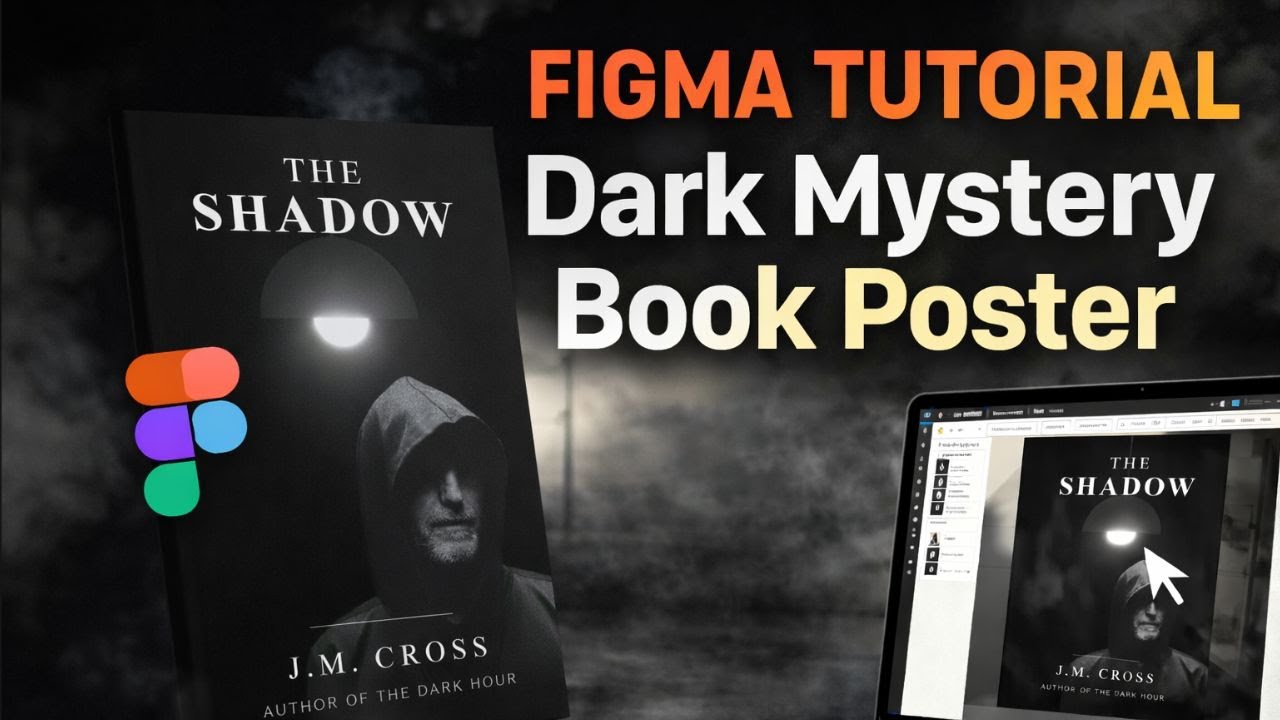 Design a Dark Mystery Book Poster in Figma (Beginner Friendly)