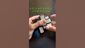 Twisted peak  pattern in mirror cube / cube pattern #8