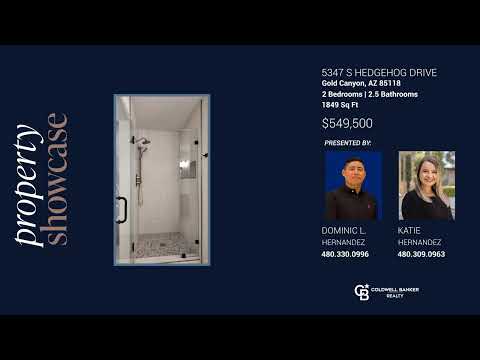 5347 S Hedgehog Drive, Gold Canyon, AZ home video tour