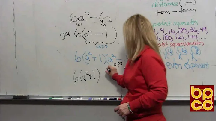 Math 099 Module 8.1 - Factoring Perfect Squares and Perfect Cubes