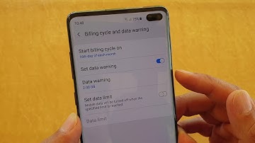 Samsung Galalaxy S10 / S10+: How to Enable / Disable Mobile Data Warning